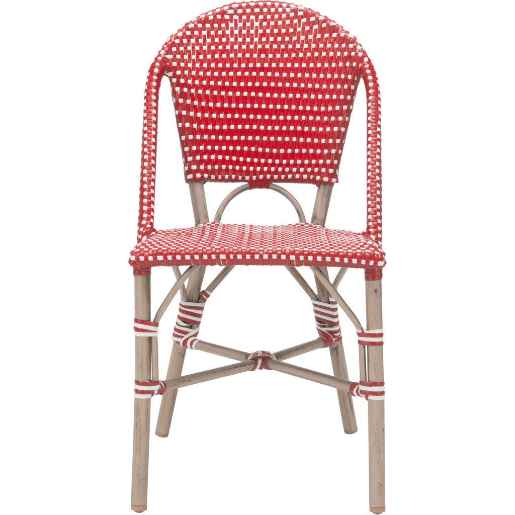 Parisian Dining Chair Red & White (Set of 2)