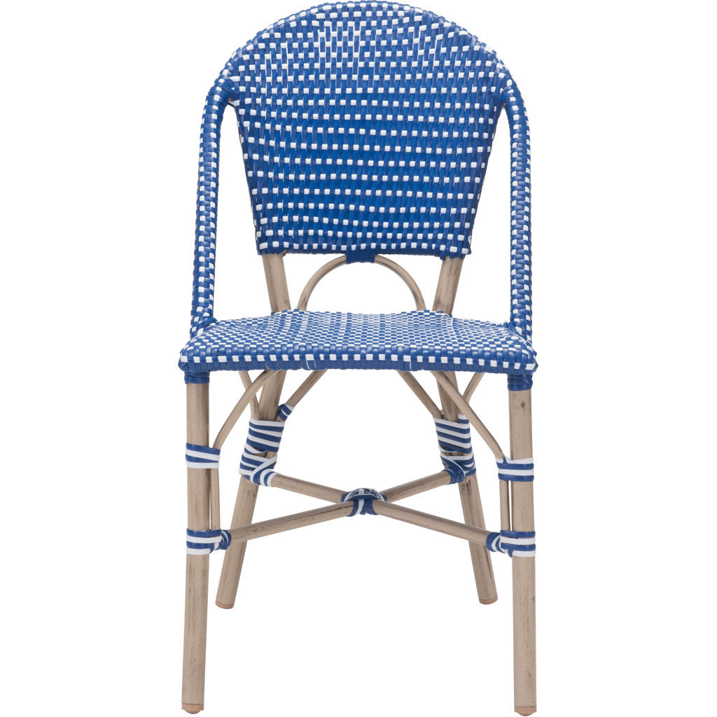 Parisian Dining Chair Navy Blue & White (Set of 2)