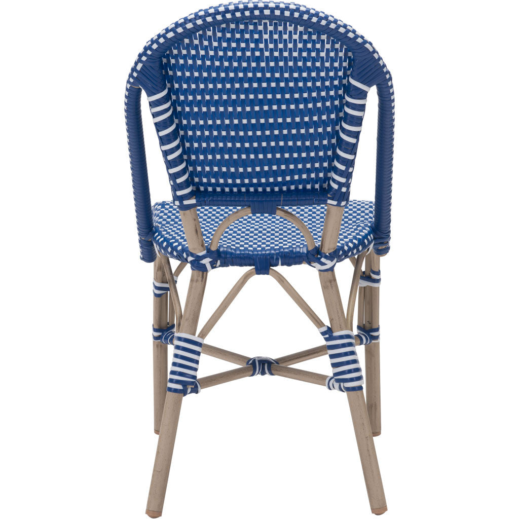 Parisian Dining Chair Navy Blue & White (Set of 2)