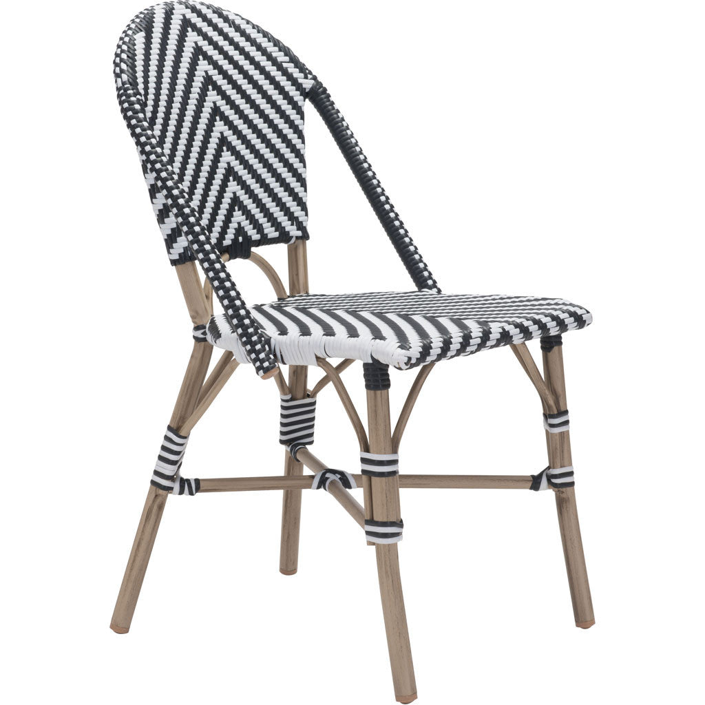 Parisian Dining Chair Black &amp; White (Set of 2)