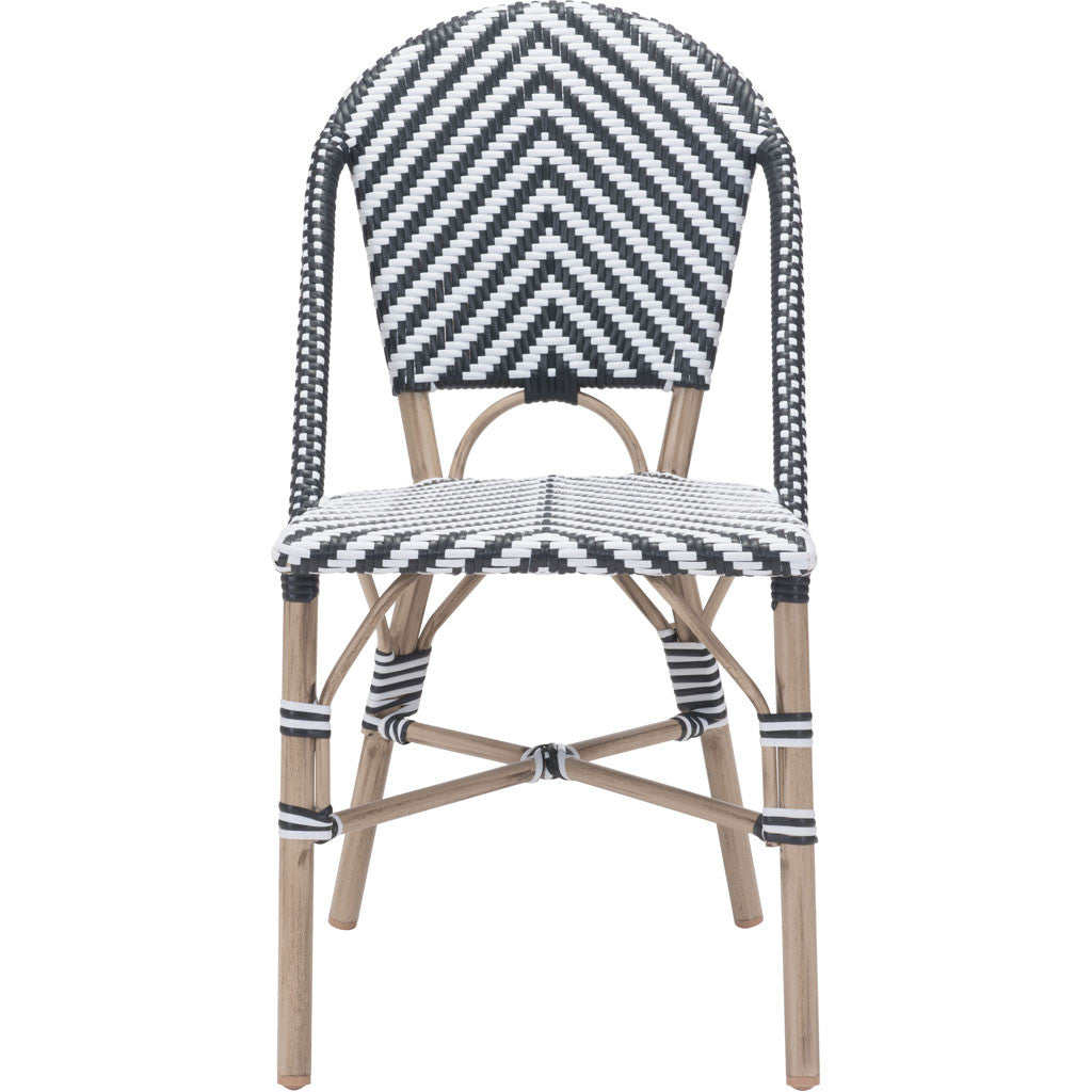 Parisian Dining Chair Black & White (Set of 2)