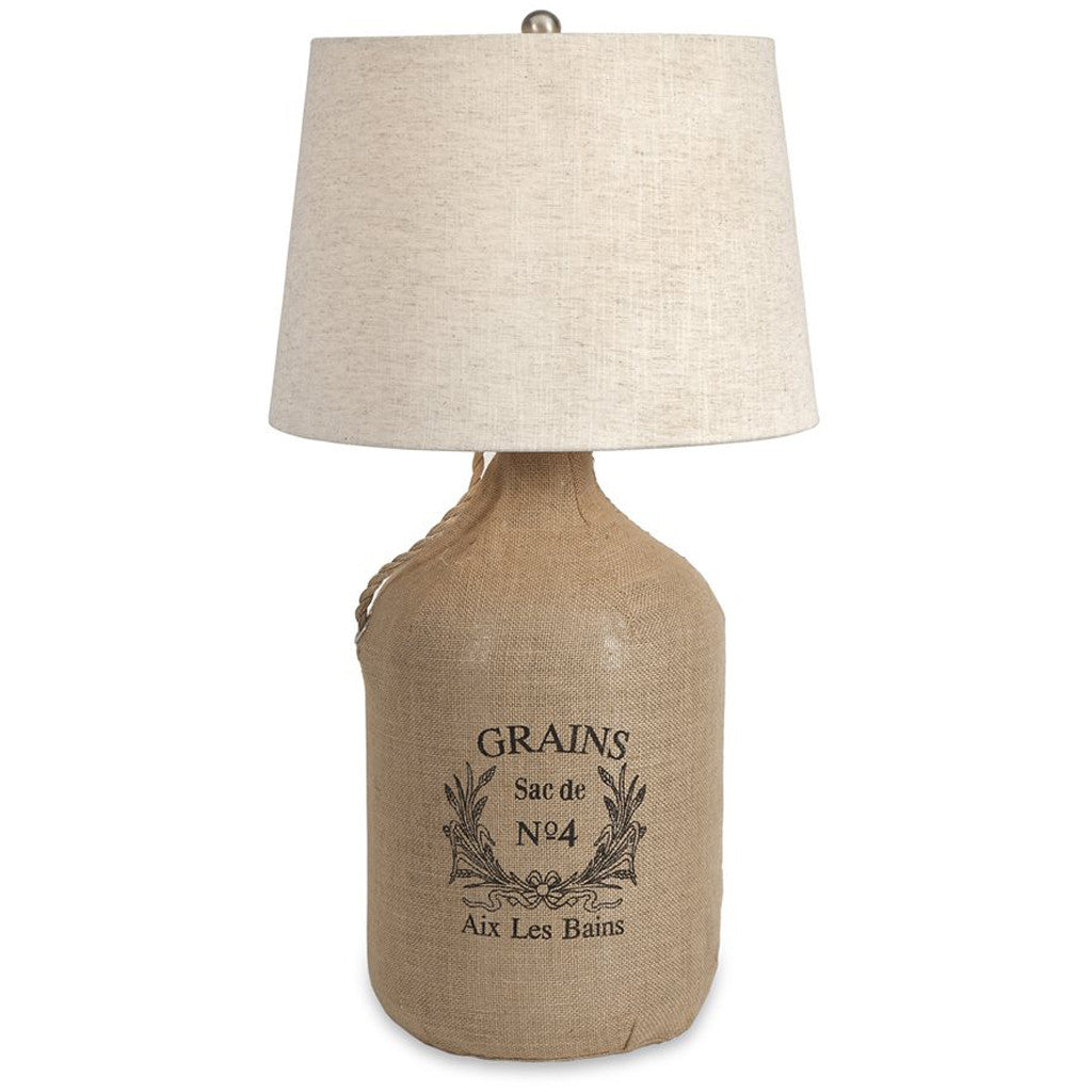 Reno Jute Wrapped Wine Jug Lamp