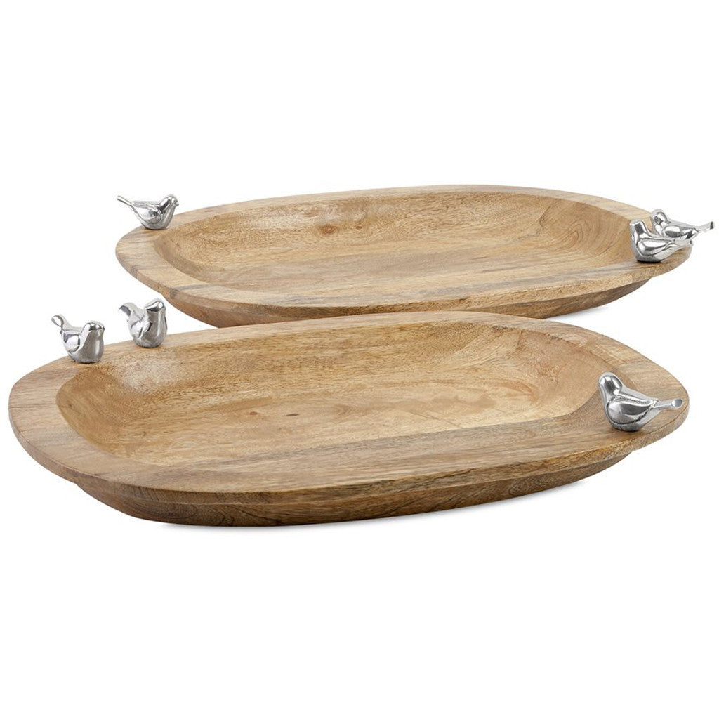 Lanier Wood Trays (Set of 2)
