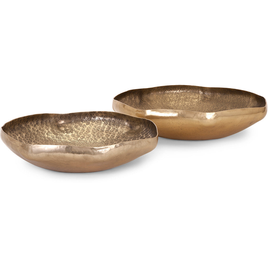 Vallins Hammered Metal Bowls (Set of 2)