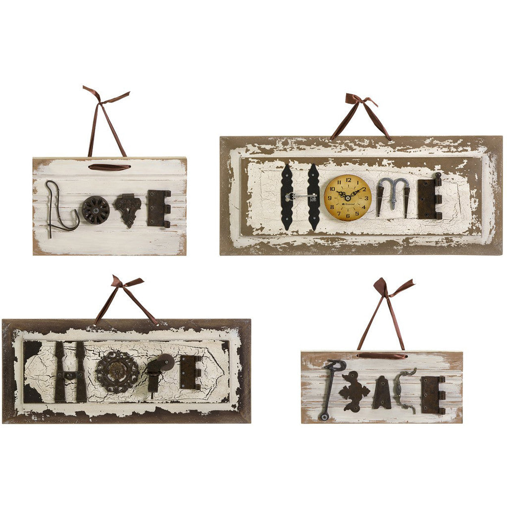 Bulloch Found-Object Wall Plaques