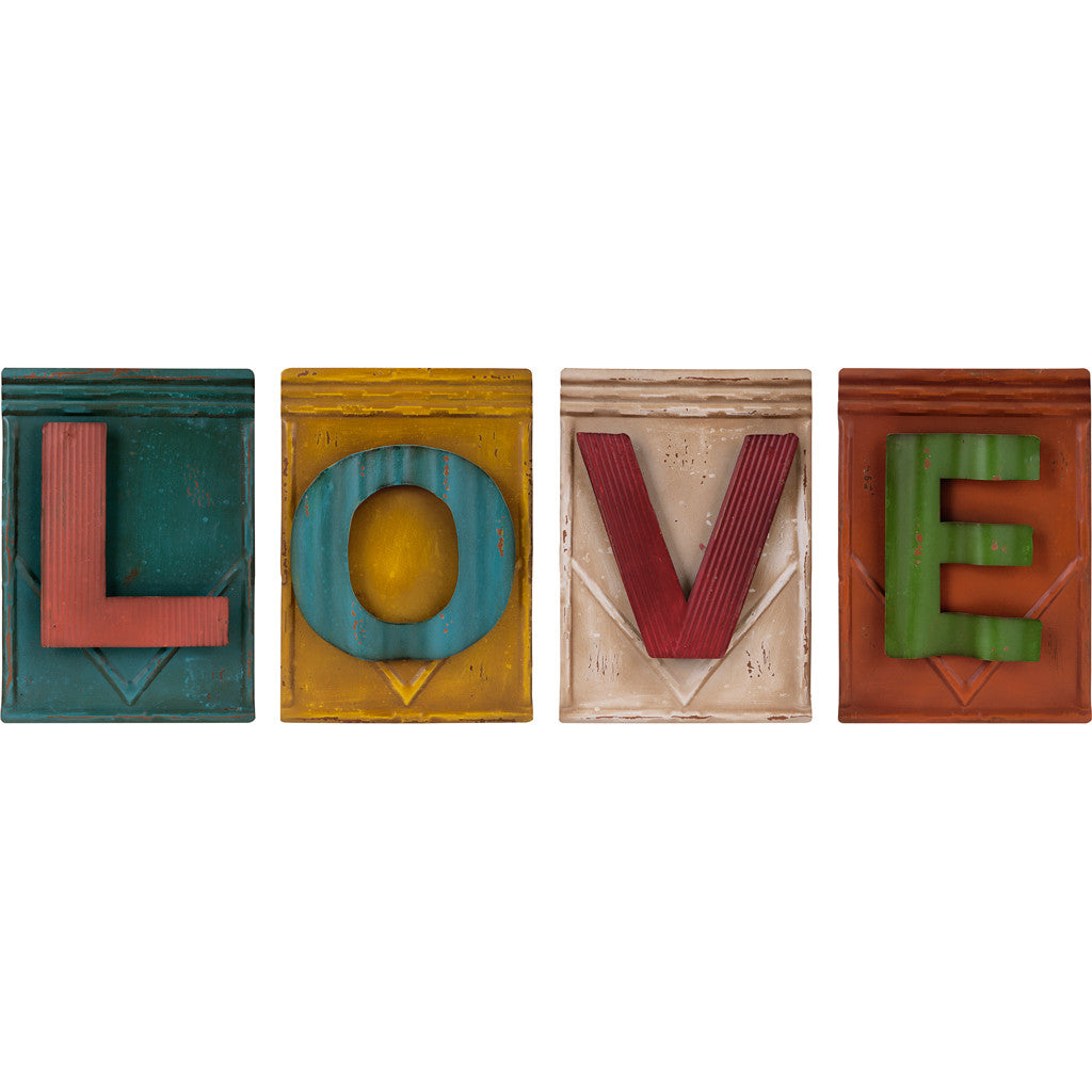 Love Metal Wall Decor Assorted