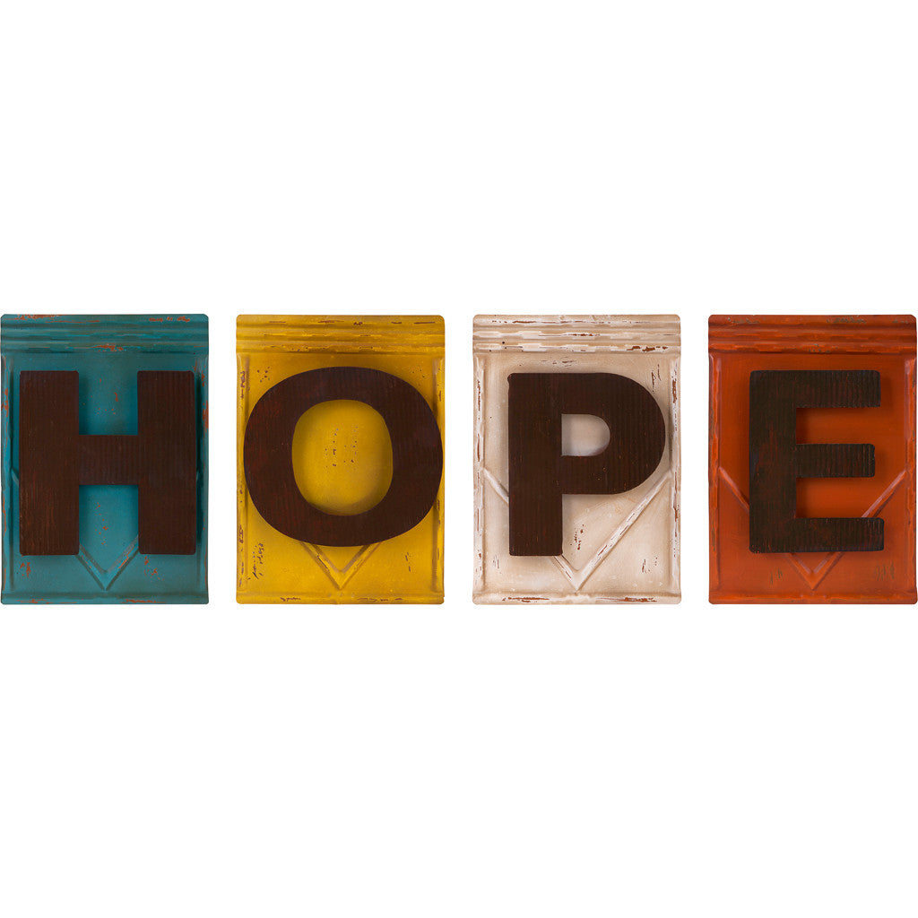 Hope Metal Wall Decor