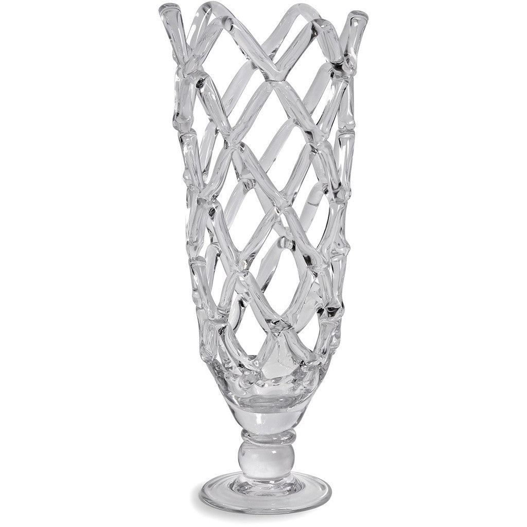 Tall Glass Web Sculpture