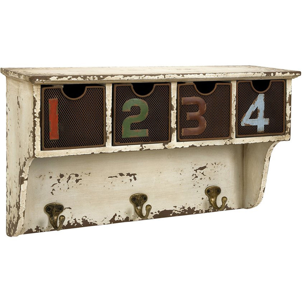 Hardin Wall Shelf w/ Hooks