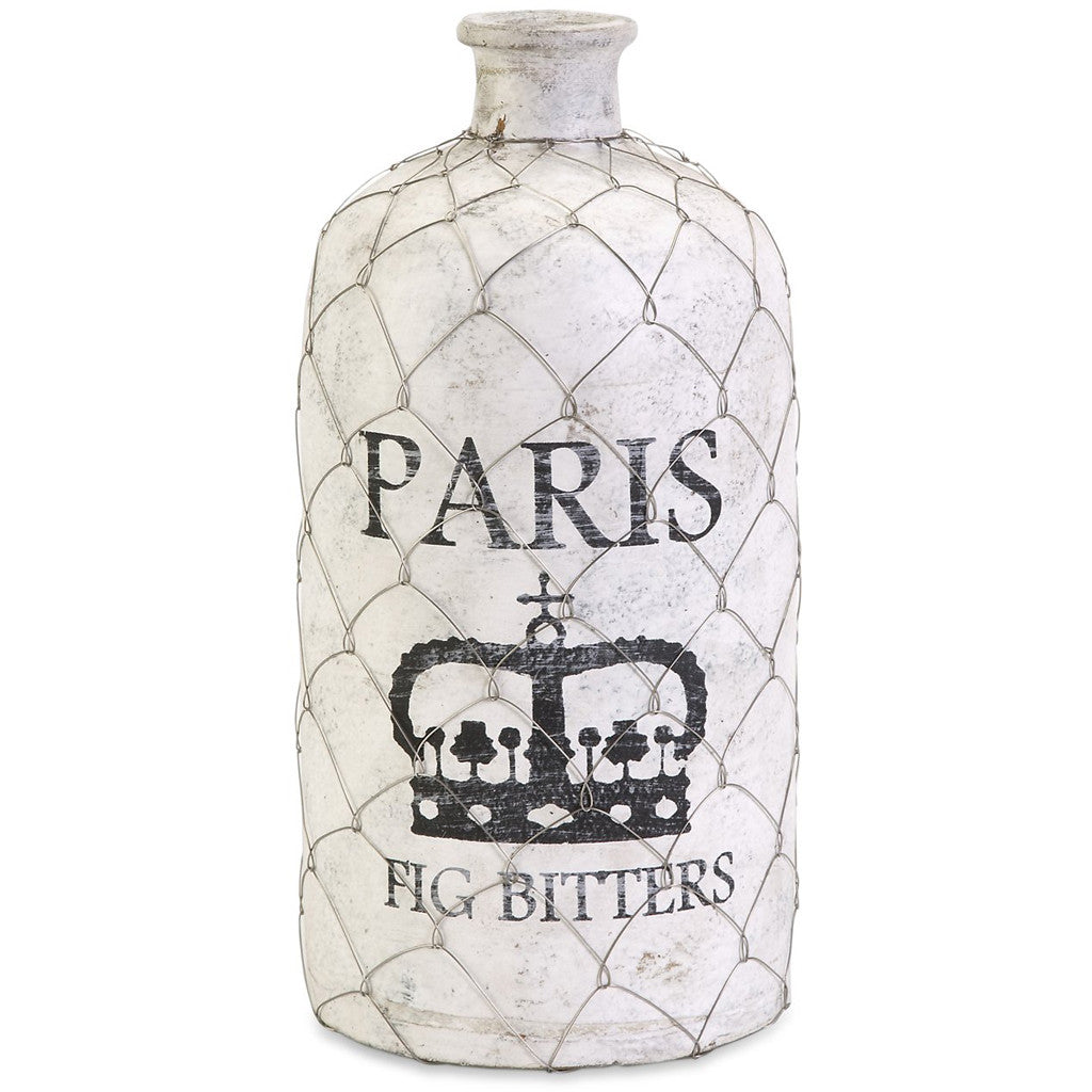 Small French Wire Cage Bottle