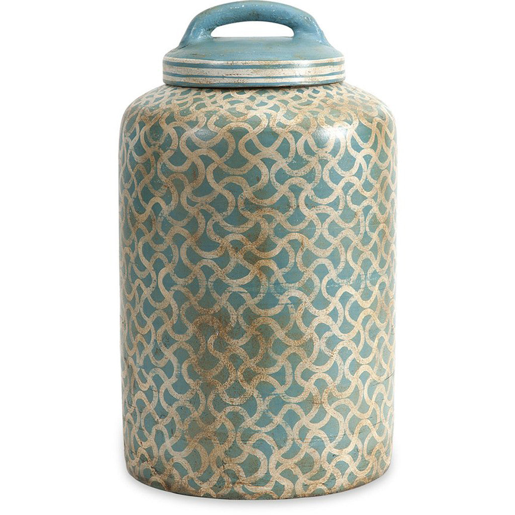 Hawaii Hand Painted Jar w/ Lid