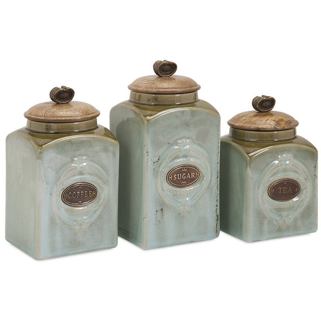 Attala Ceramic Canisters (Set of 3)