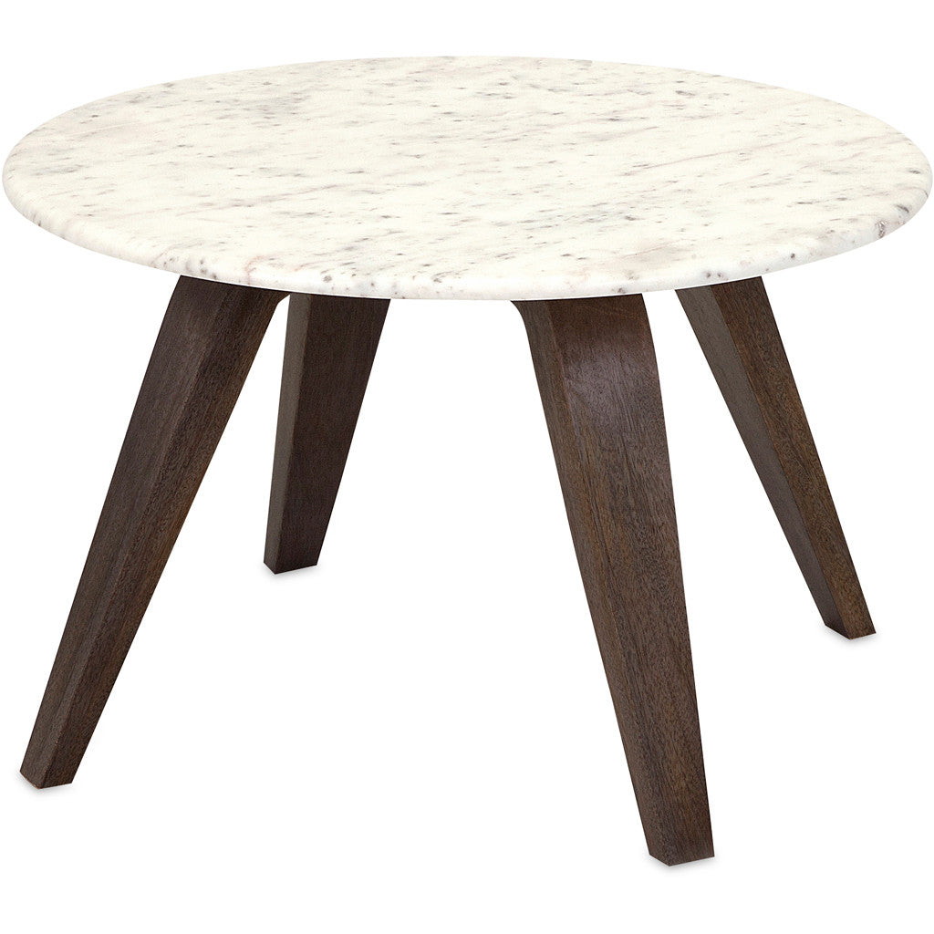 Fagon Short Marble and Wood Table