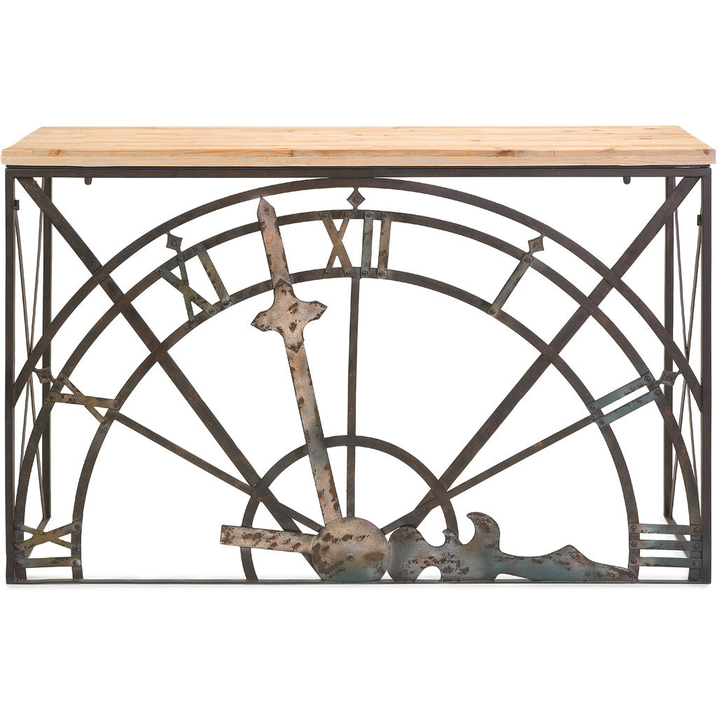 Half-Clock Console Table