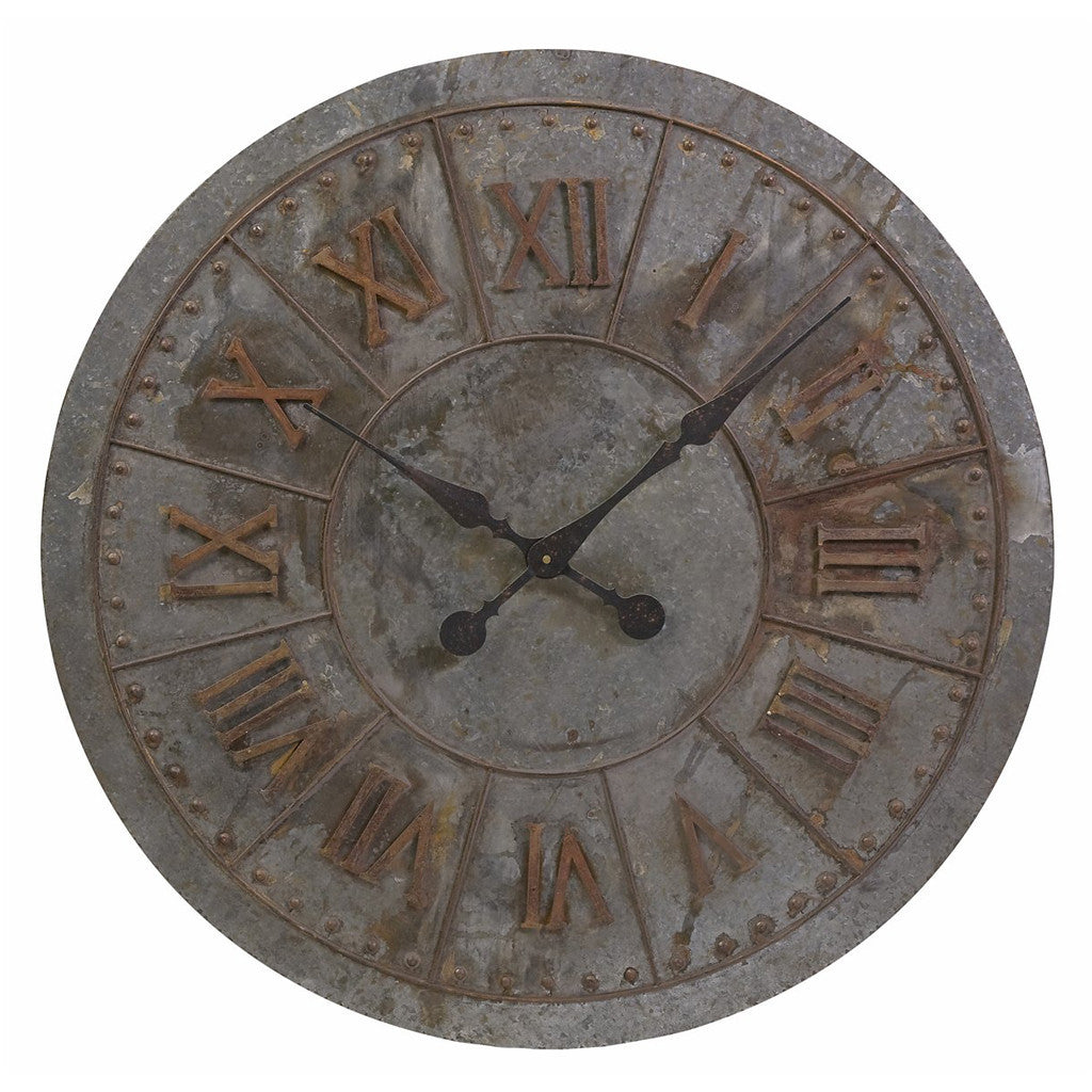 Gulf Galvanized Clock