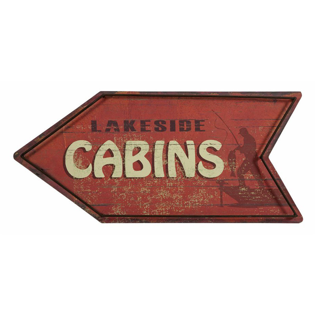 Harris Cabins Arrow Sign