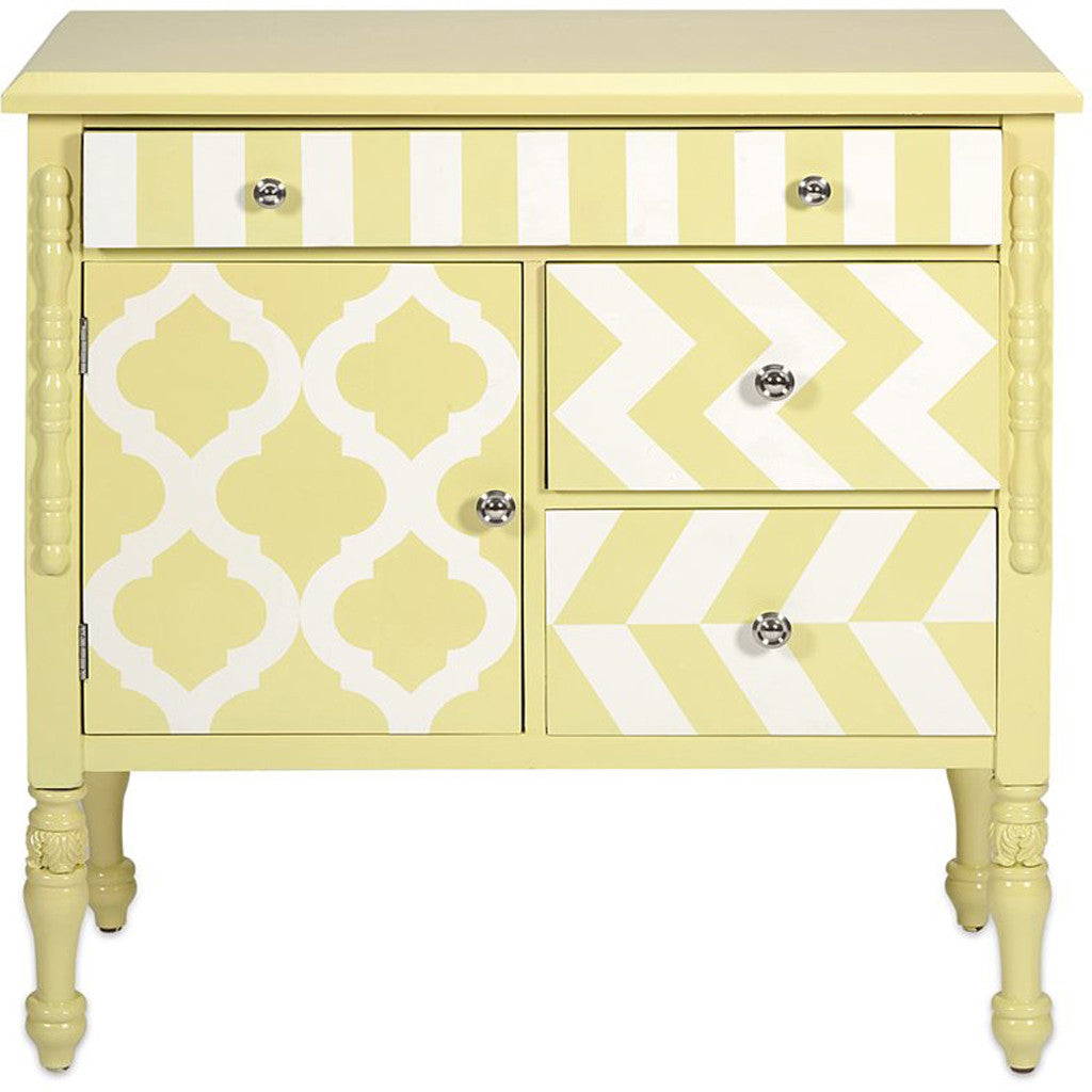 Haralson Yellow Graphic Print Chest