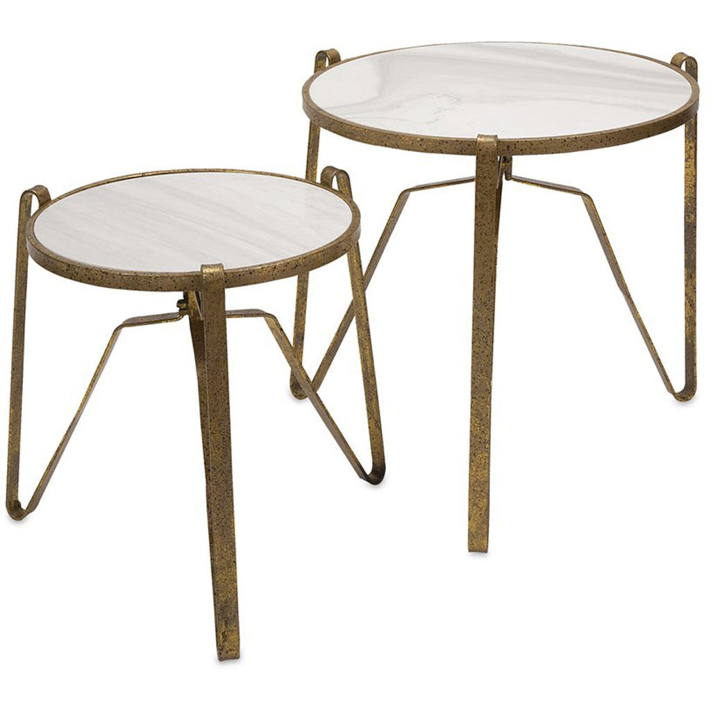 Meriwether 2-Piece Marble Top Tables