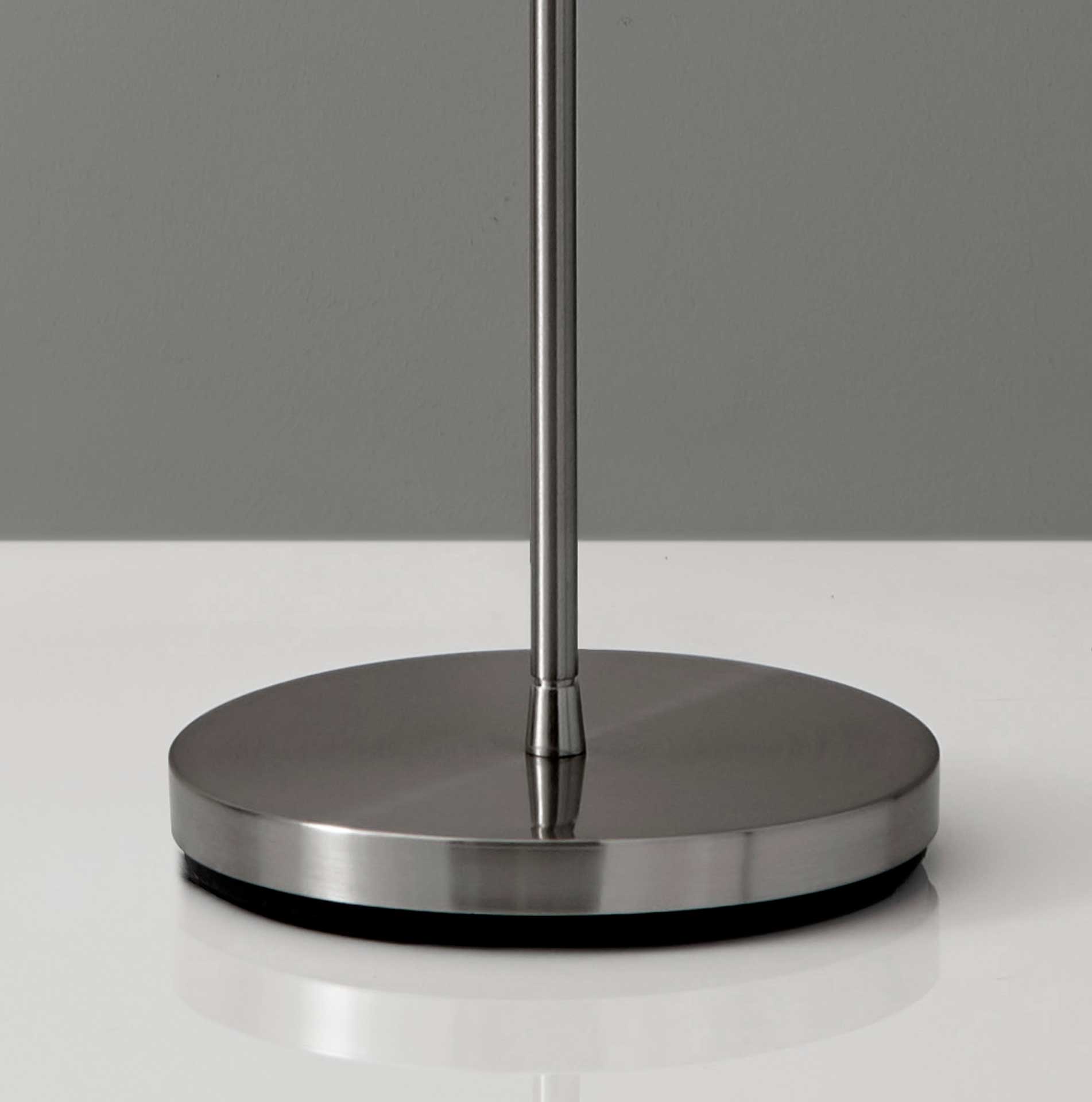 Puteaux Torchiere Brushed Steel
