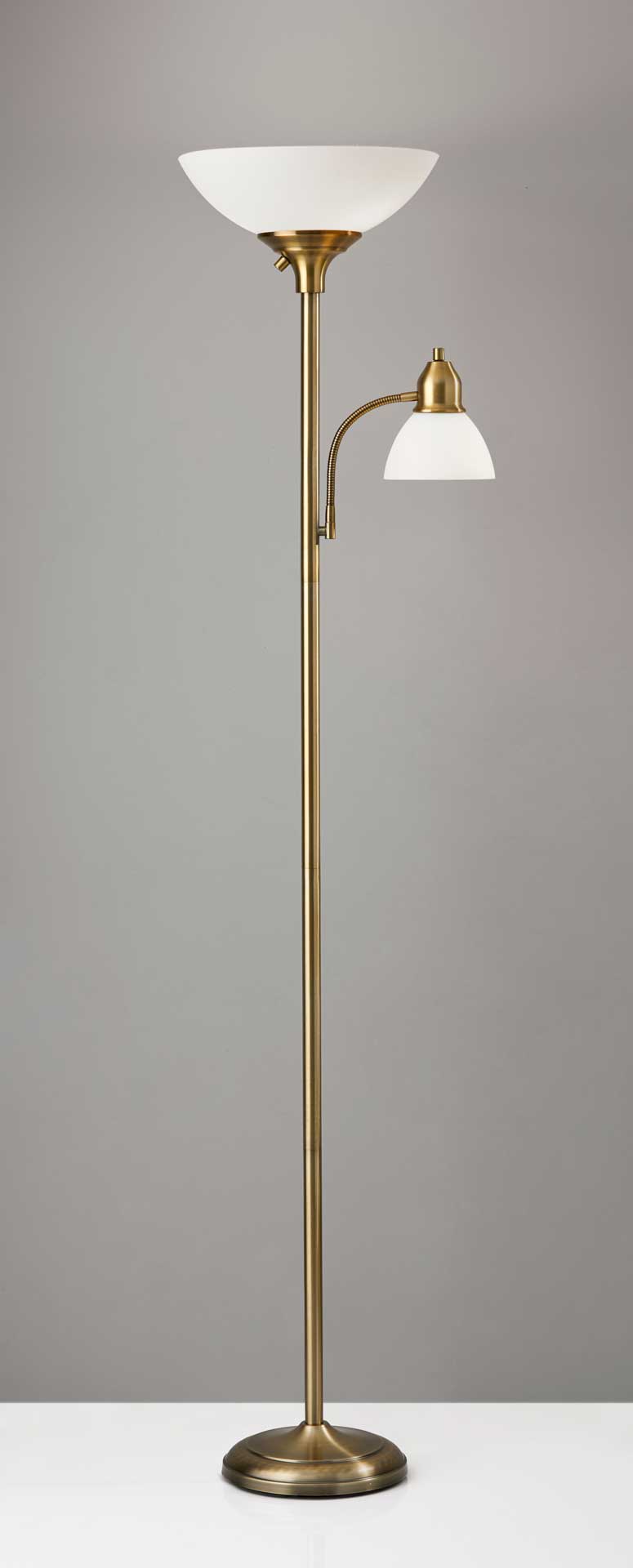 Glostrup Combo Torchiere Brass