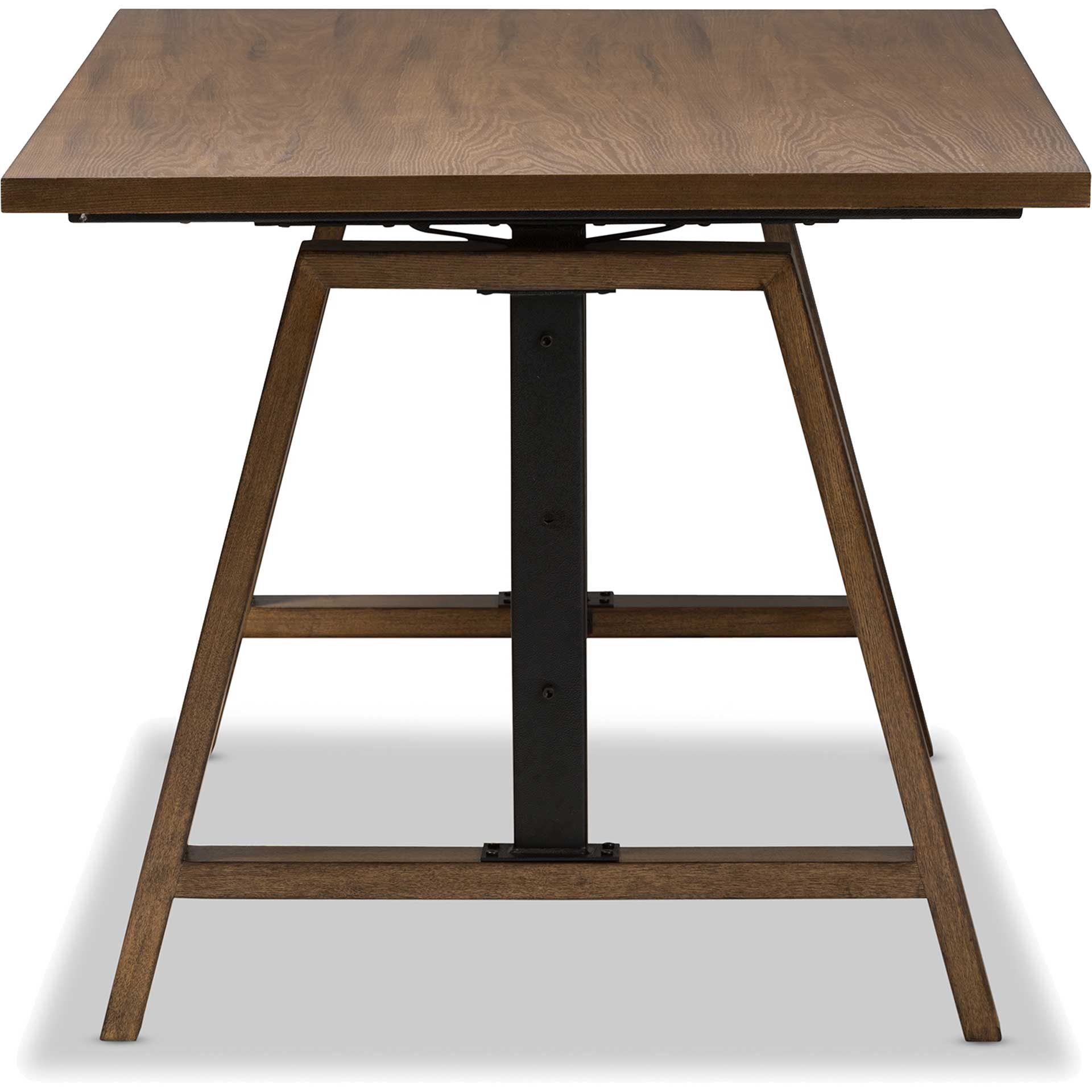 Niam Adjustable Height Desk Brown/Black