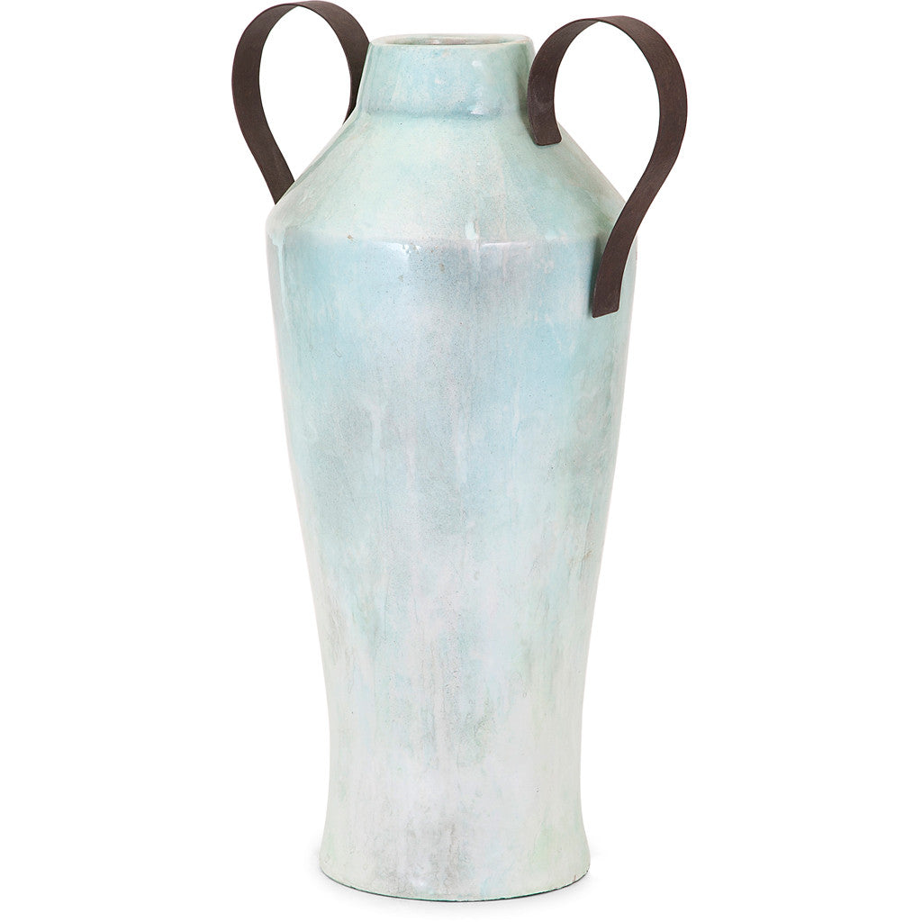 Small Torres Vase with Metal Handle