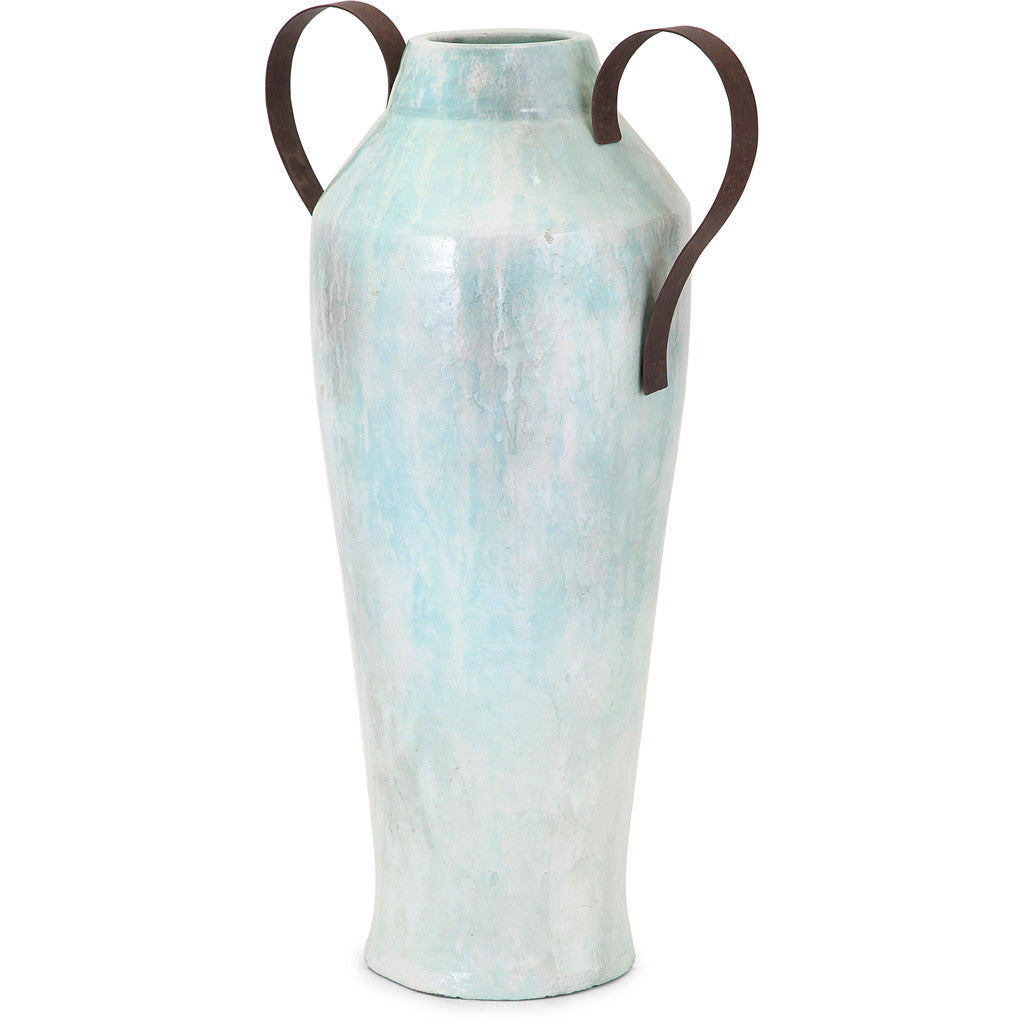 Large Torres Vase with Metal Handle