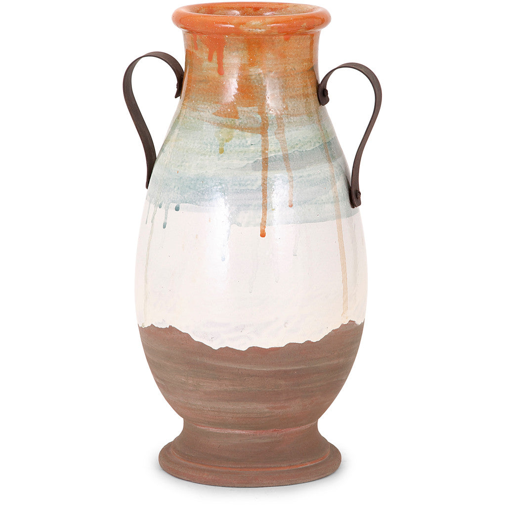 Medium Morrison Vase with Metal Handles
