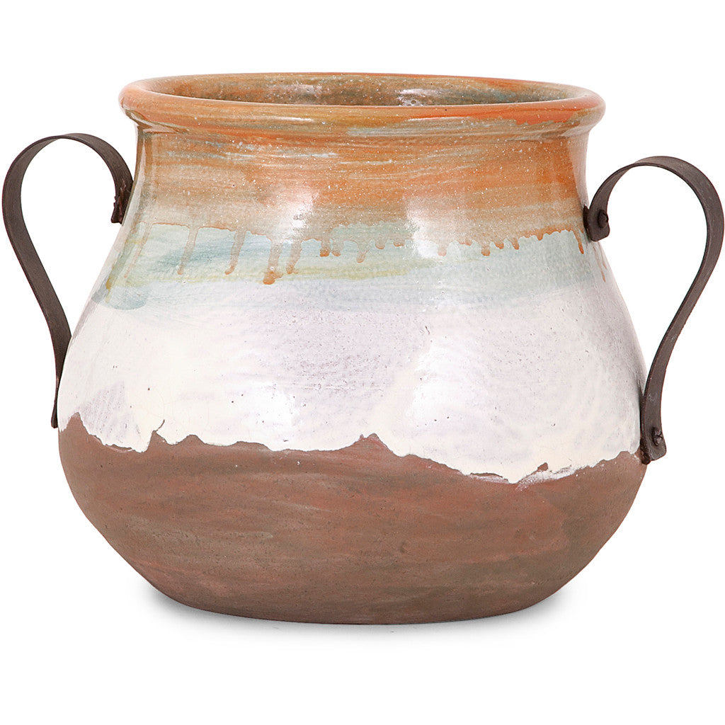 Short Morrison Pot with Metal Handles