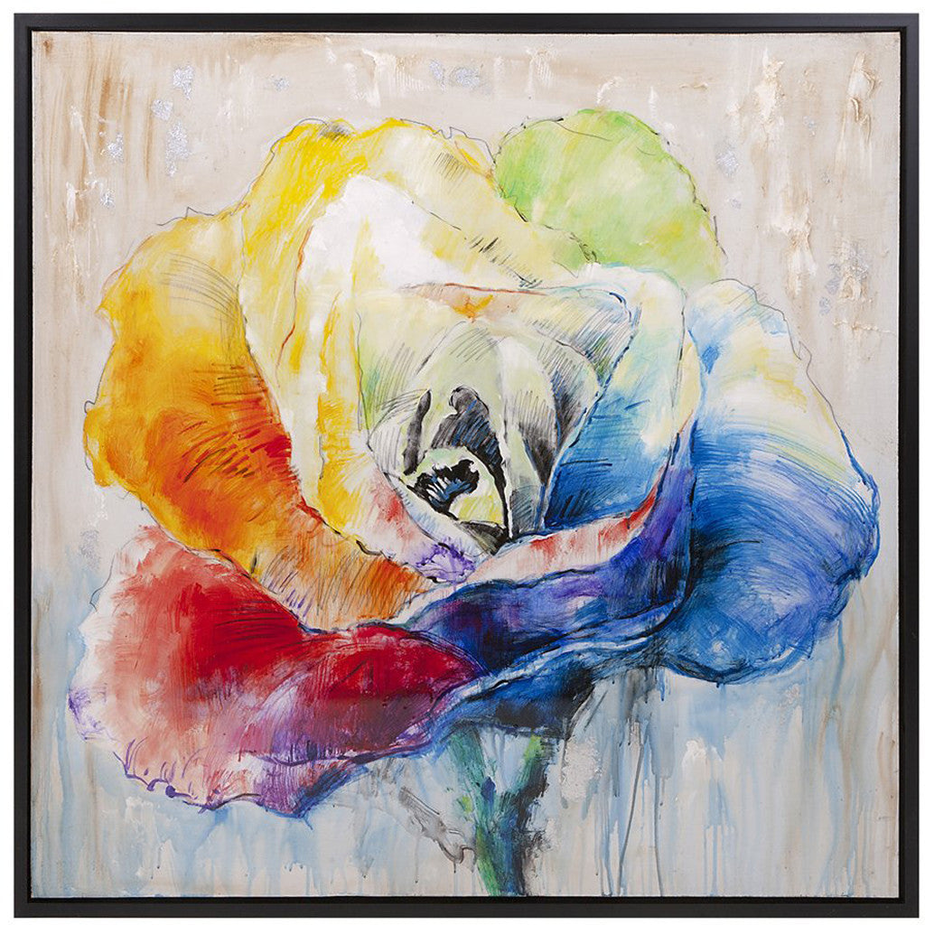 Aitkin Rose Framed Oil Painting