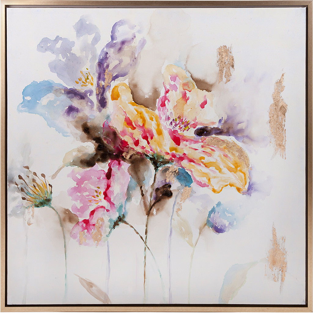 Delicate Framed Oil Painting