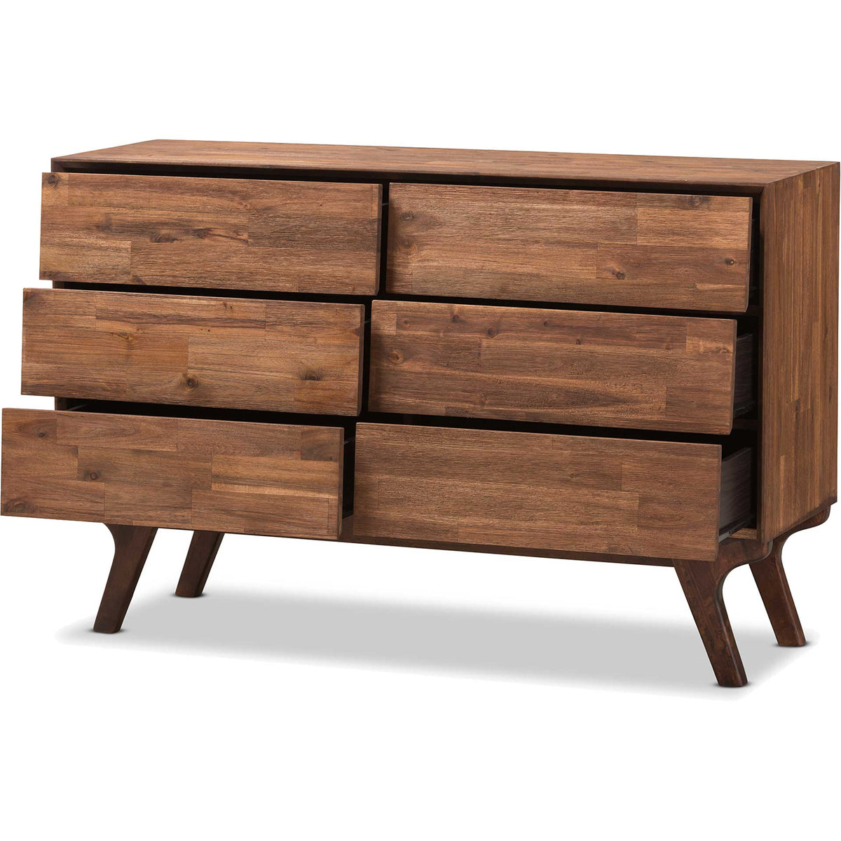 Siara 6-Drawer Dresser Brown