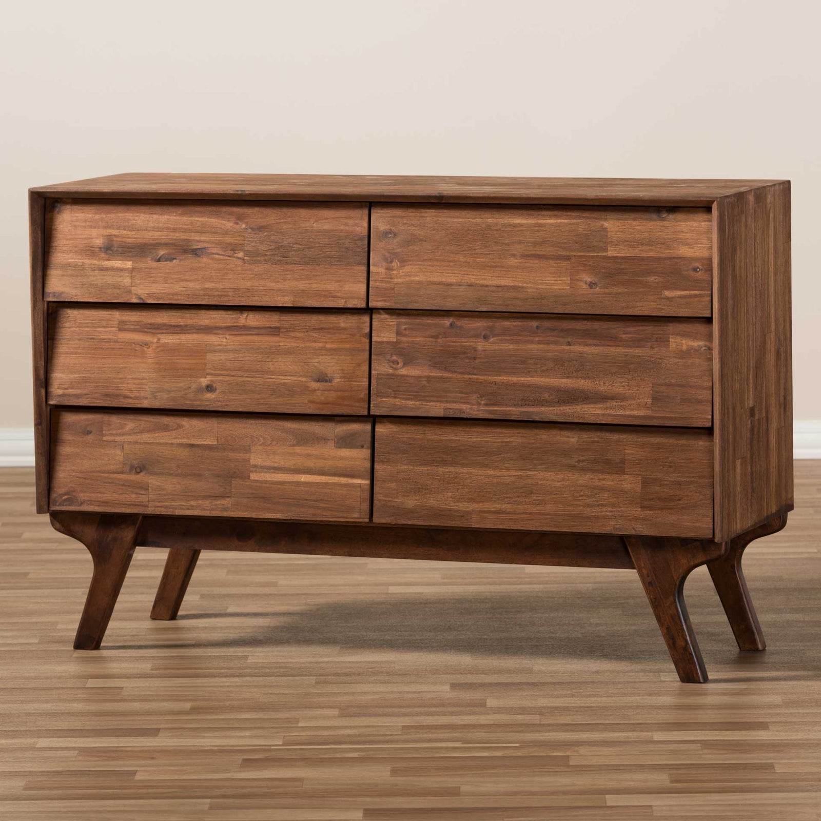 Siara 6-Drawer Dresser Brown