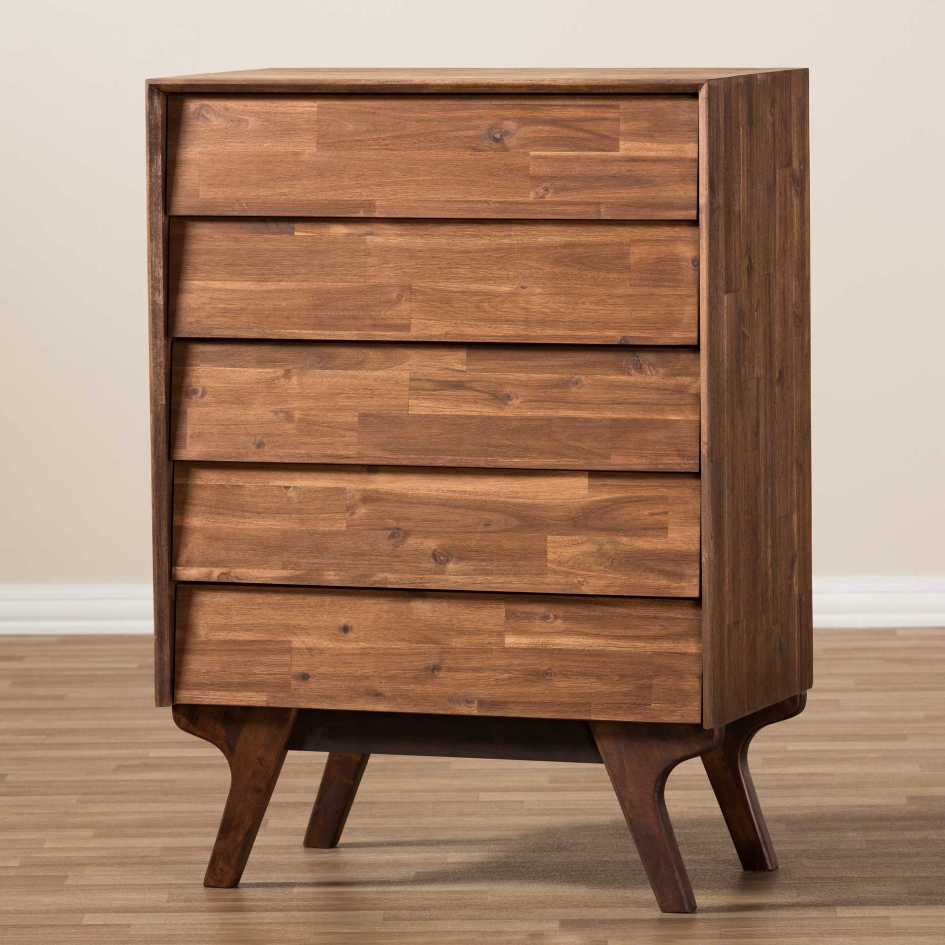 Sariel - 5 Drawer Chest - Dark Brown