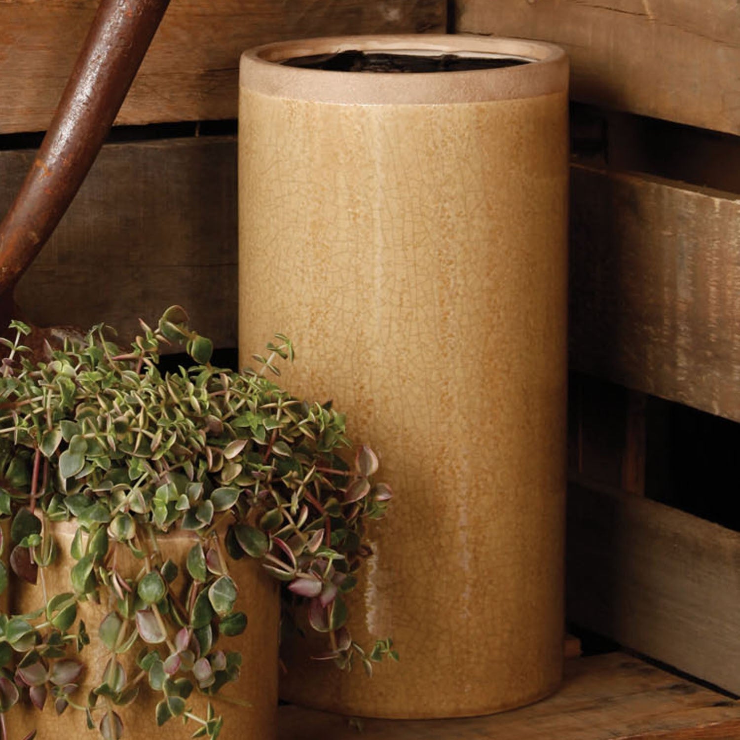 Merlin Large Cylinder Vase Yellow