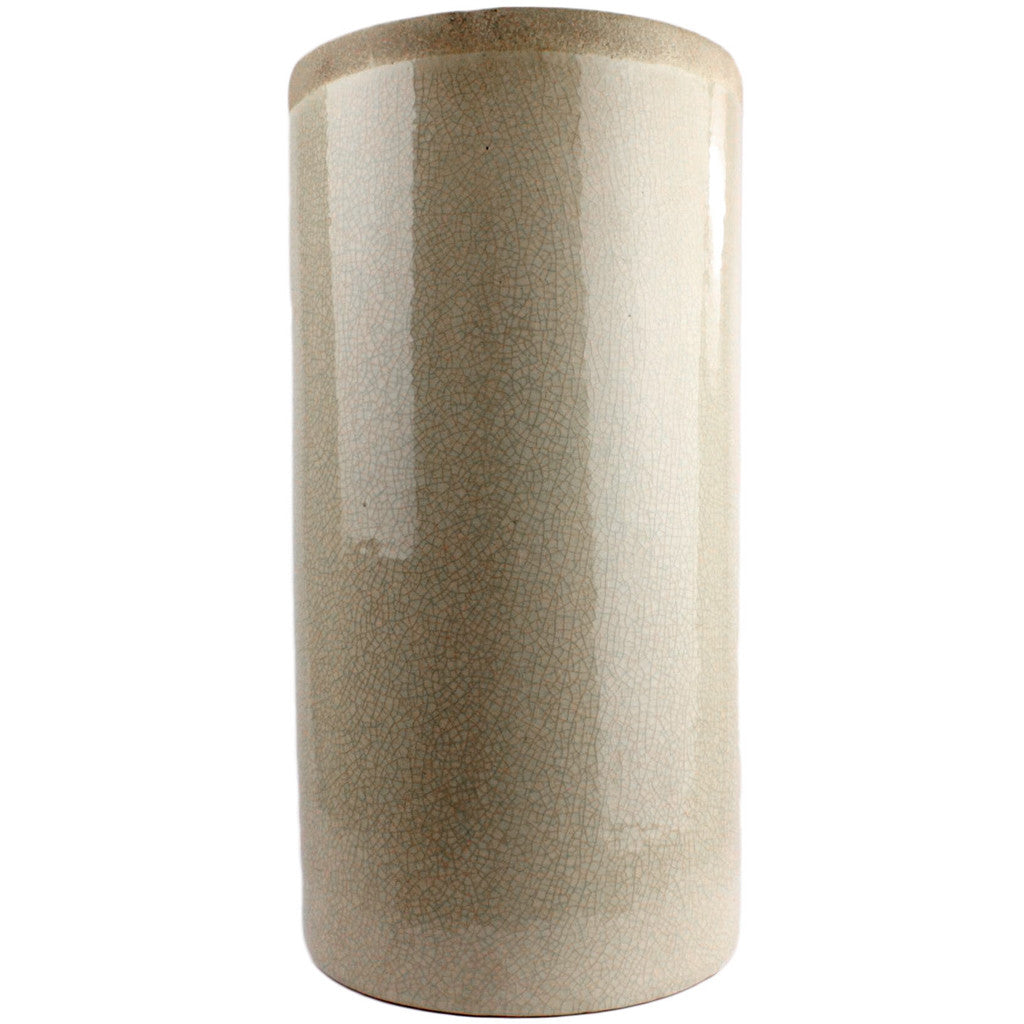 Merlin Large Cylinder Vase White