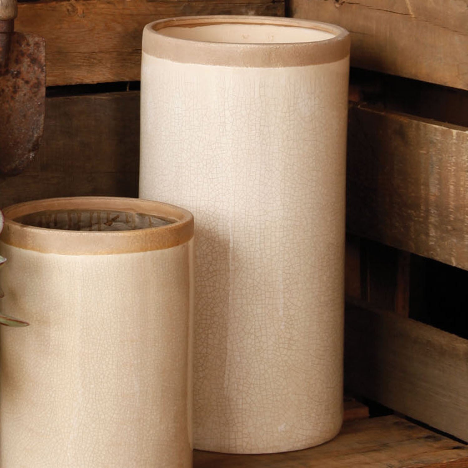 Merlin Large Cylinder Vase White