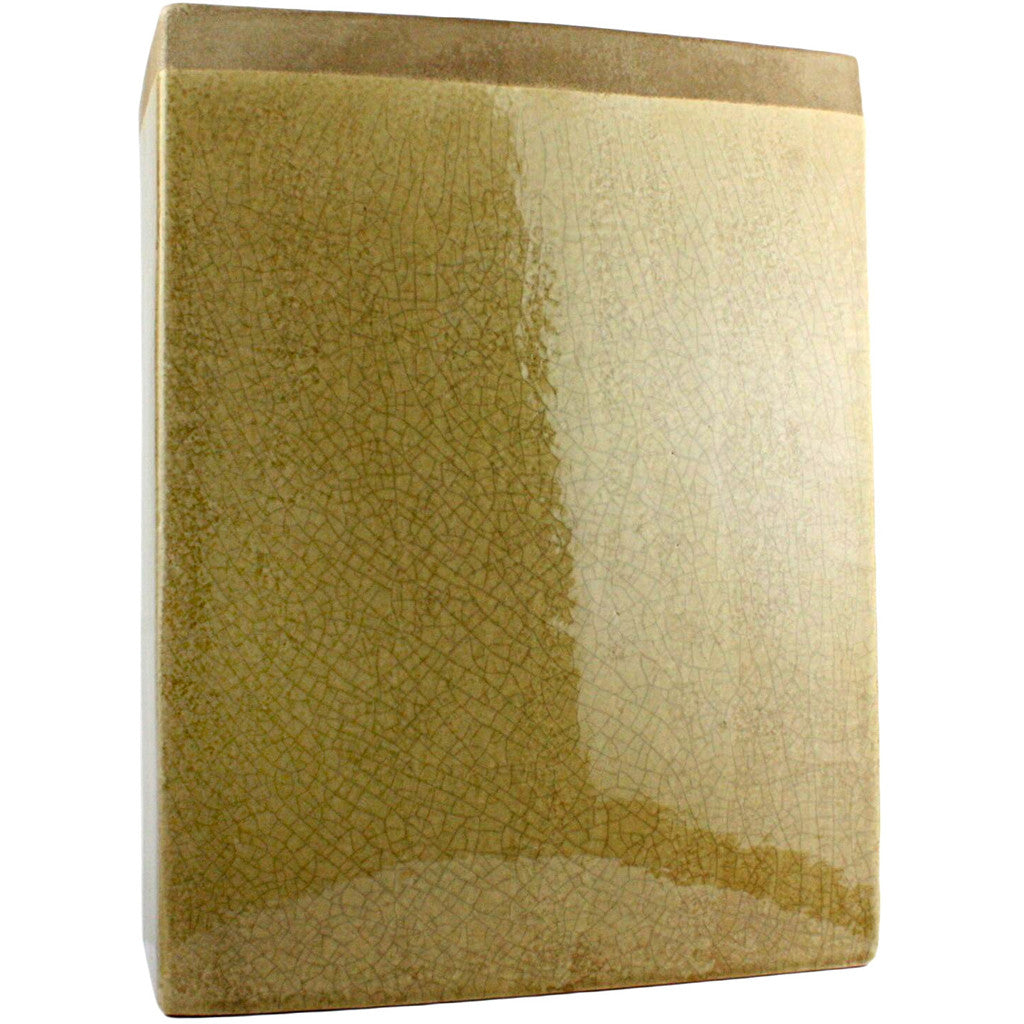 Merlin Large Rectangle Vase Yellow