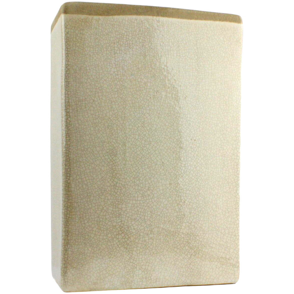 Merlin Large Rectangle Vase White
