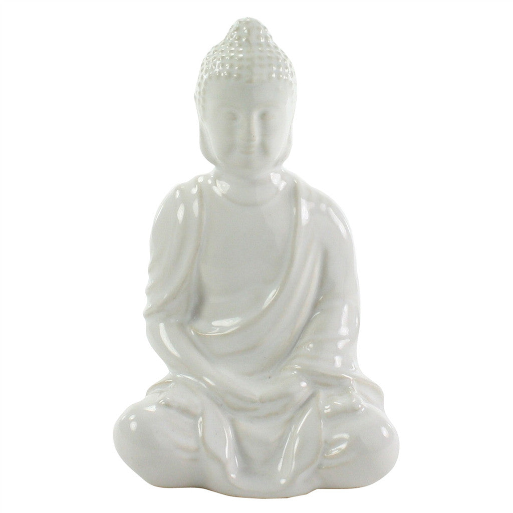 Glazed White Buddha