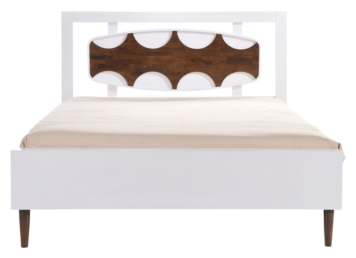 Seaton Bed Walnut & White