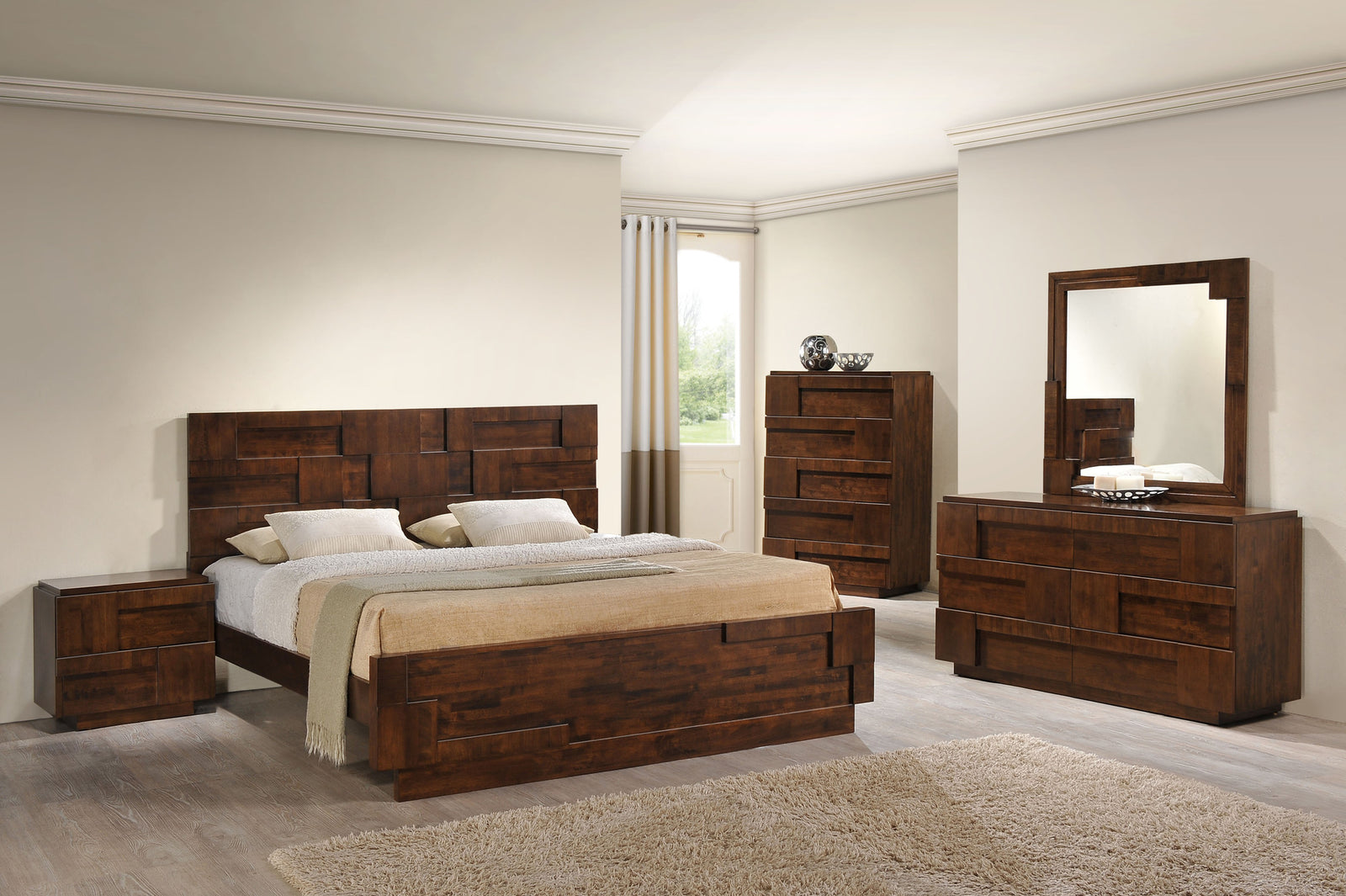 San Marino Bed Walnut