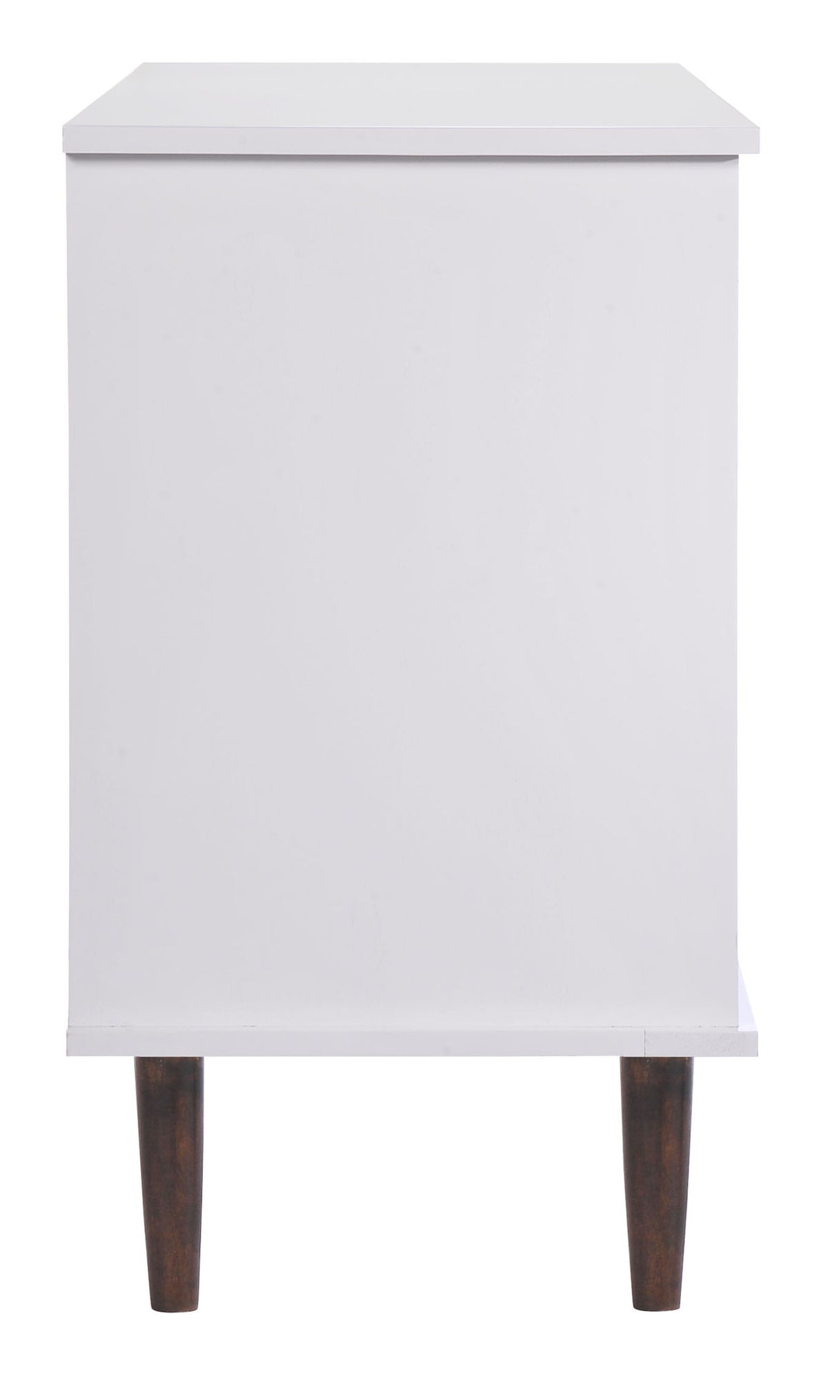 Seaton Double Dresser Walnut & White