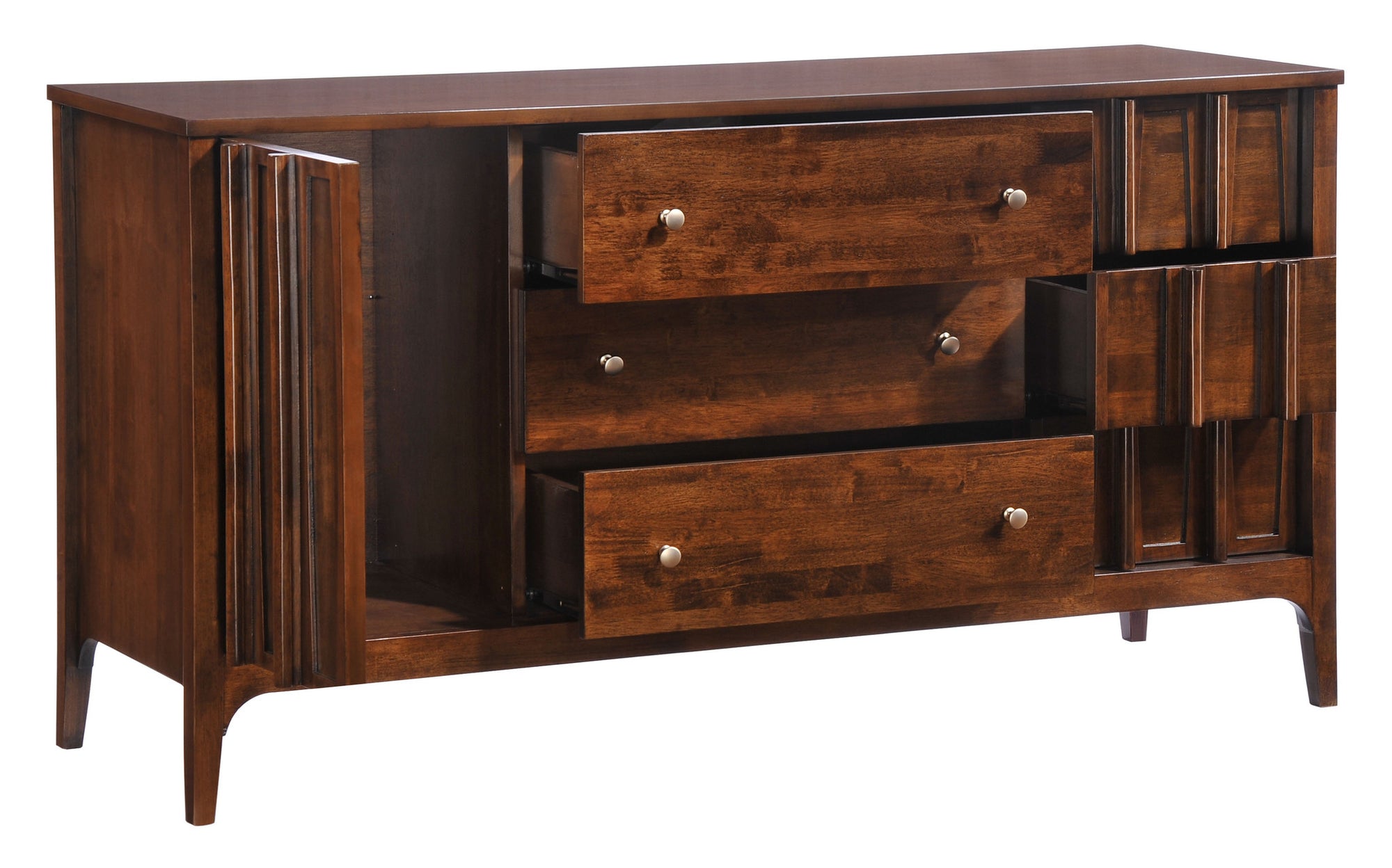 Portage Double Dresser Walnut