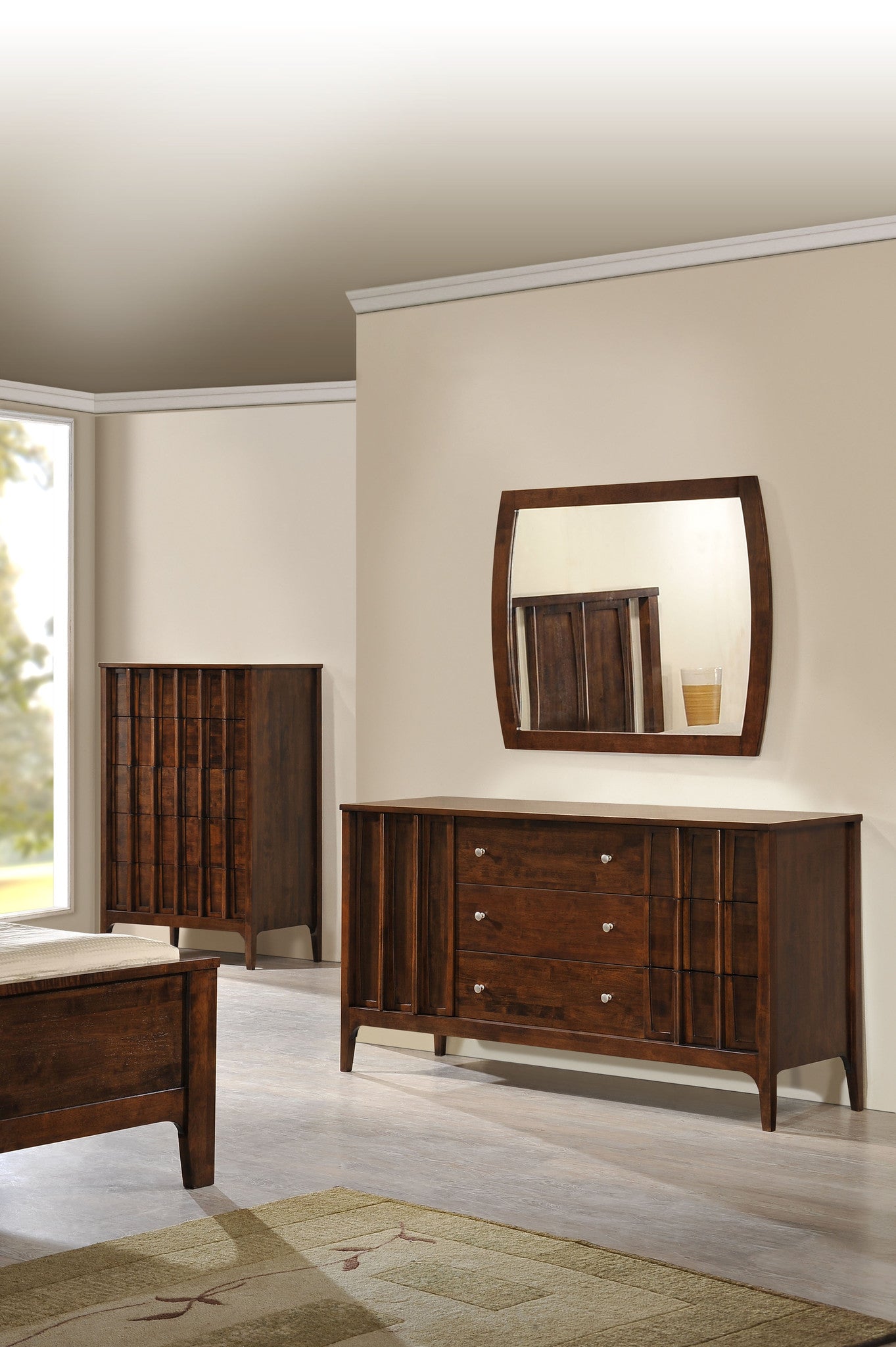 Portage Double Dresser Walnut