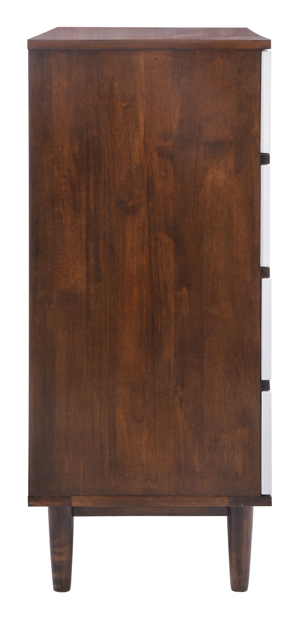 Lan High Chest Walnut & White