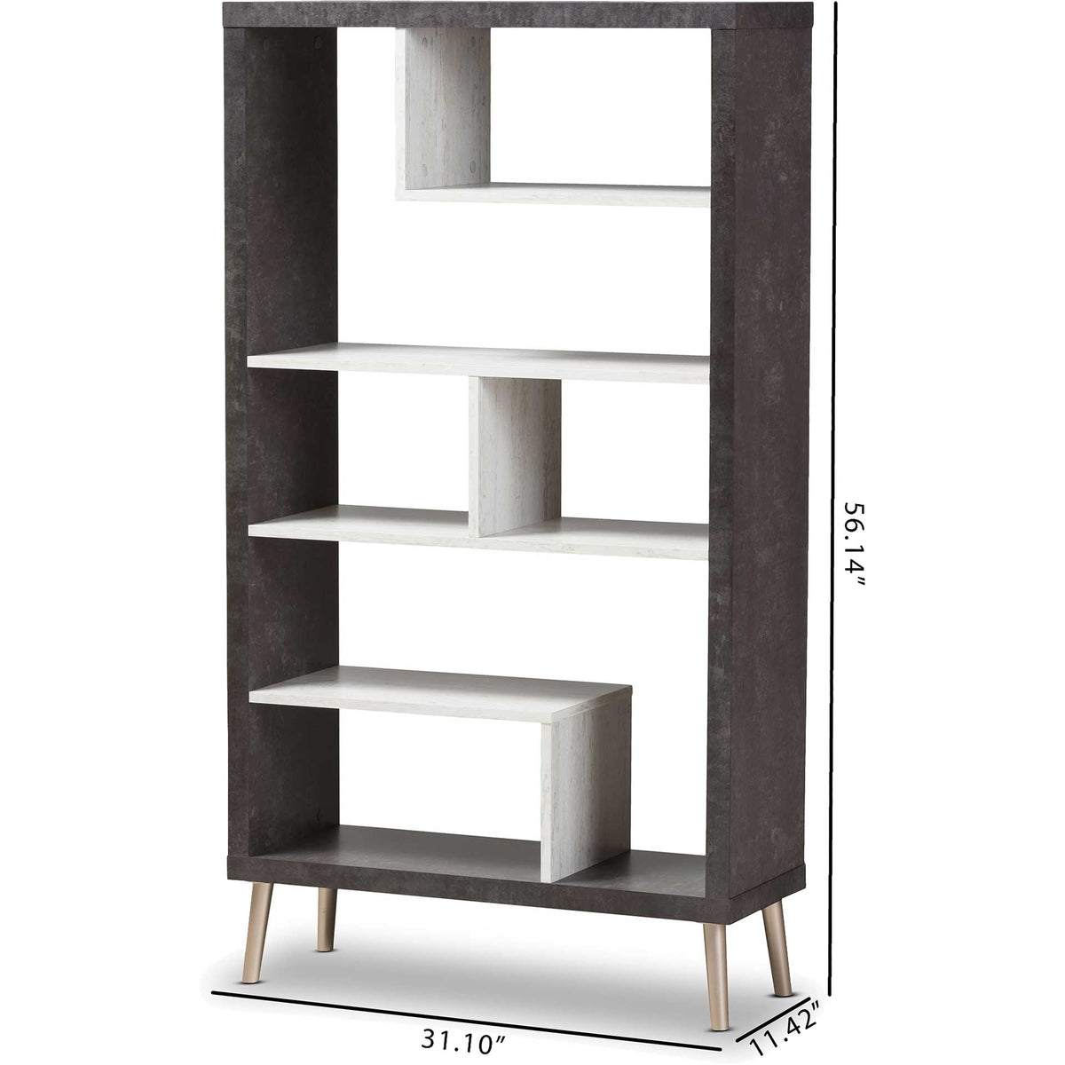 Athena Display Shelf Dark Gray/Light Gray