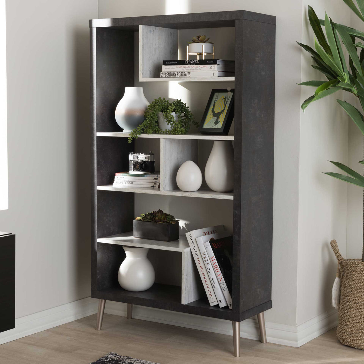 Athena Display Shelf Dark Gray/Light Gray