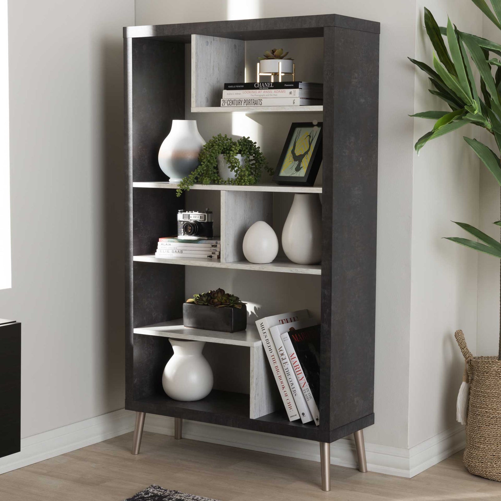 Athena Display Shelf Dark Gray/Light Gray