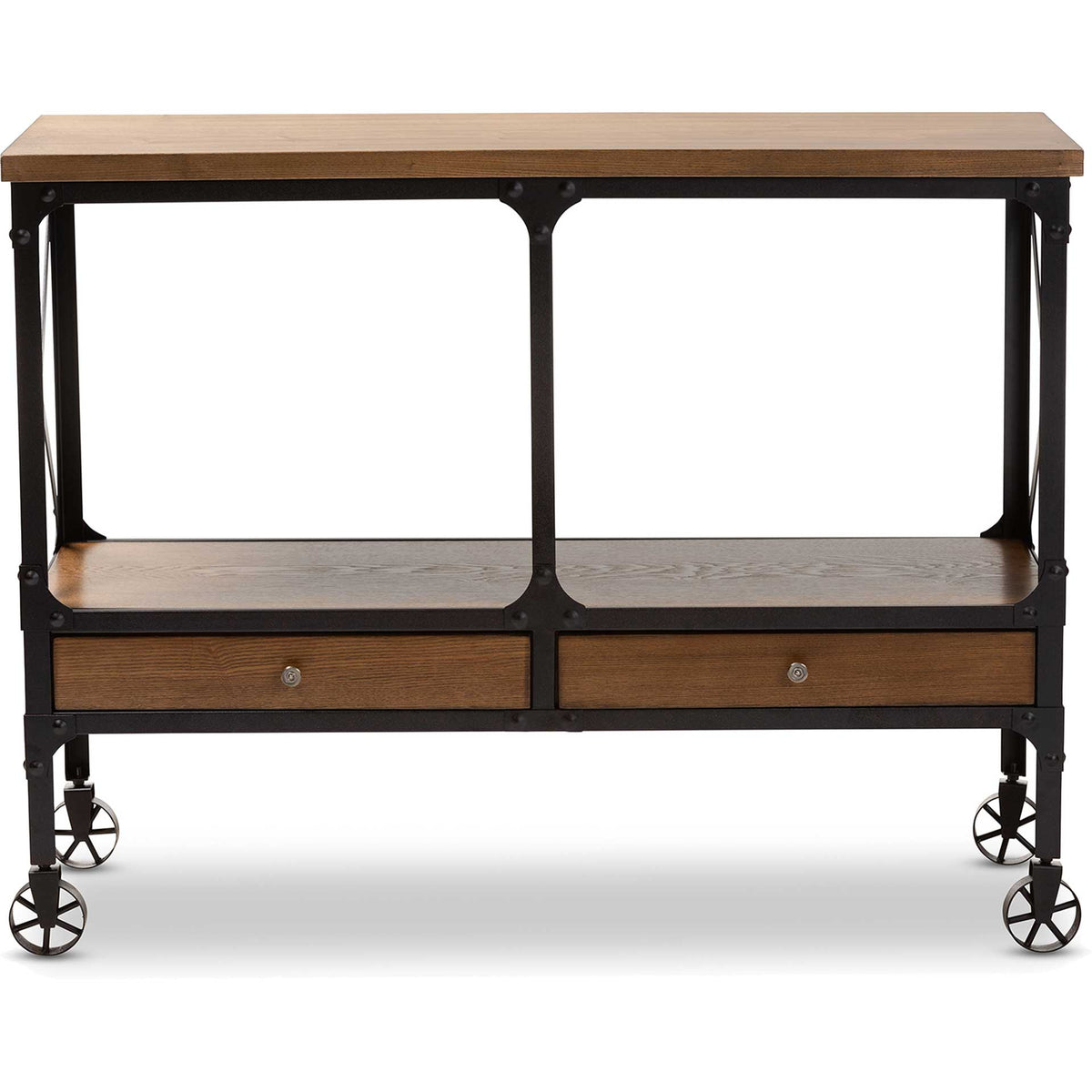 Alexandra Desk Dark Oak/Dark Bronze